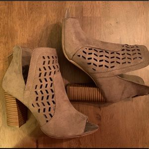 Madden Girl Booties Open Toe